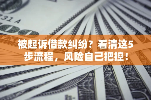 北京被起诉借款纠纷？看清这5步流程，风险自己把控！