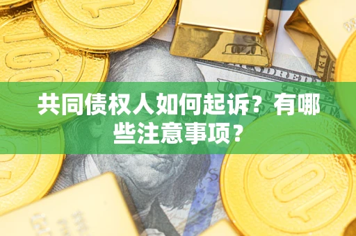 北京共同债权人如何起诉？有哪些注意事项？